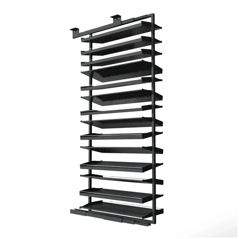 

Rotating shoe rack, wardrobe storage , pull-out , hardware push-pull shoe rack