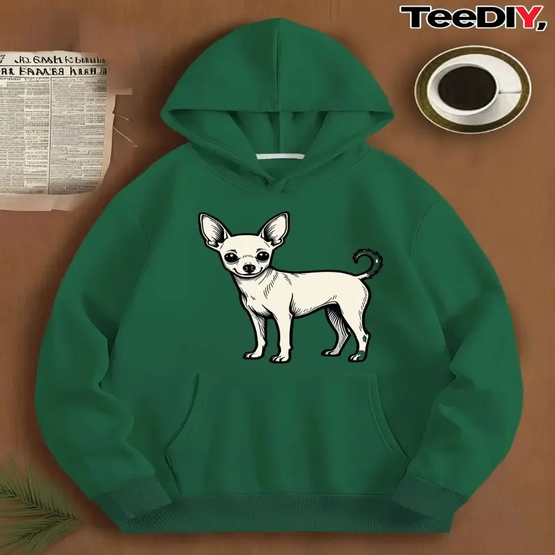 

Осенне-зимняя одежда, женский свитшот больших размеров, большие размеры, милый мультяшный собака, домашнее животное, дизайн, длинный рукав, круглый вырез, комфорт