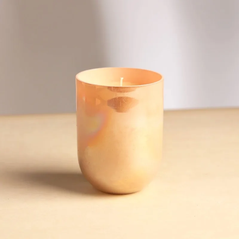 

Delicate Subtle Shine Scented Candle – Peach Fragrance Home Ambiance Candle