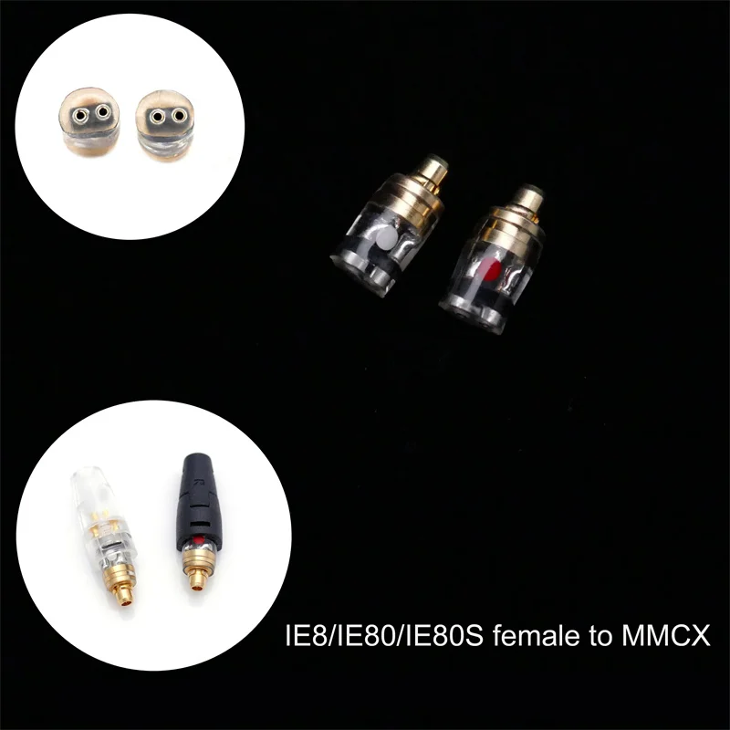 Adaptador de cabeza de conversión de Pin de auriculares hembra MMCX/0,78 MM a Sennheiser IE8 ie8i IE80 IE80S IE40PRO IE400 IE500 PRO