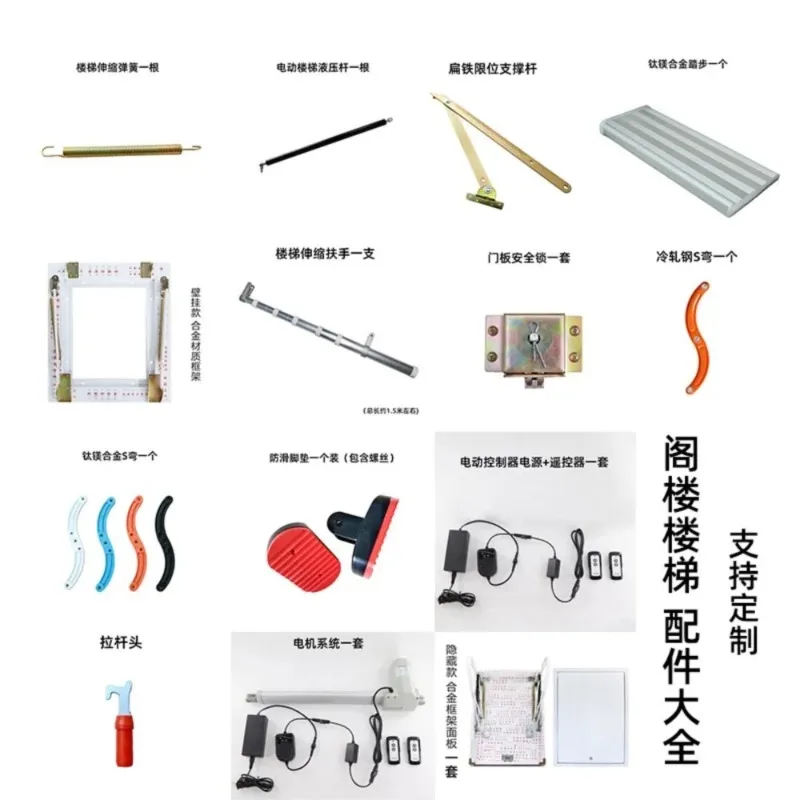 Parts of the Attic Staircase Adjustable Armrest