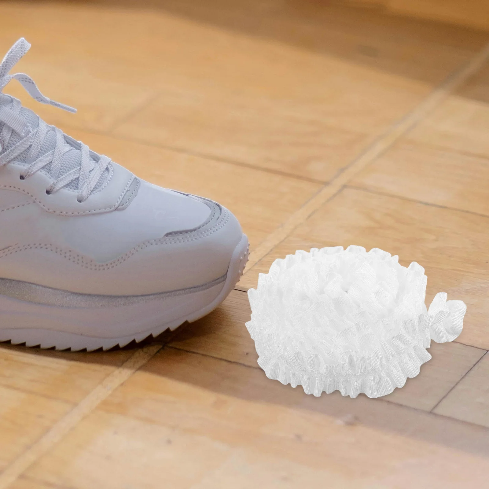 

2Pairs Wooden Ear Ruffle Shoelaces Decorative Lace Trendy Replacement Shoestrings for Women Wide Shoes Sneakers Boots Casual