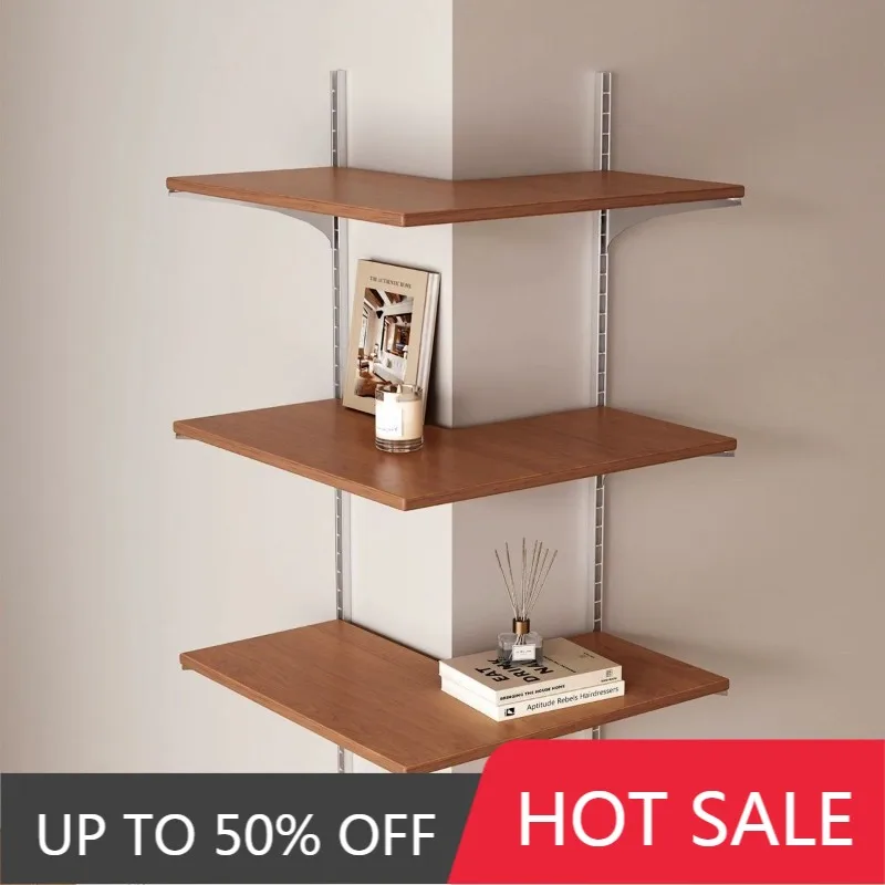 Vintage Hanging Racks Removeable Solid Wood Storage Holders Corner Aesthetic Interior Design Display Storage Rack Home Furniture