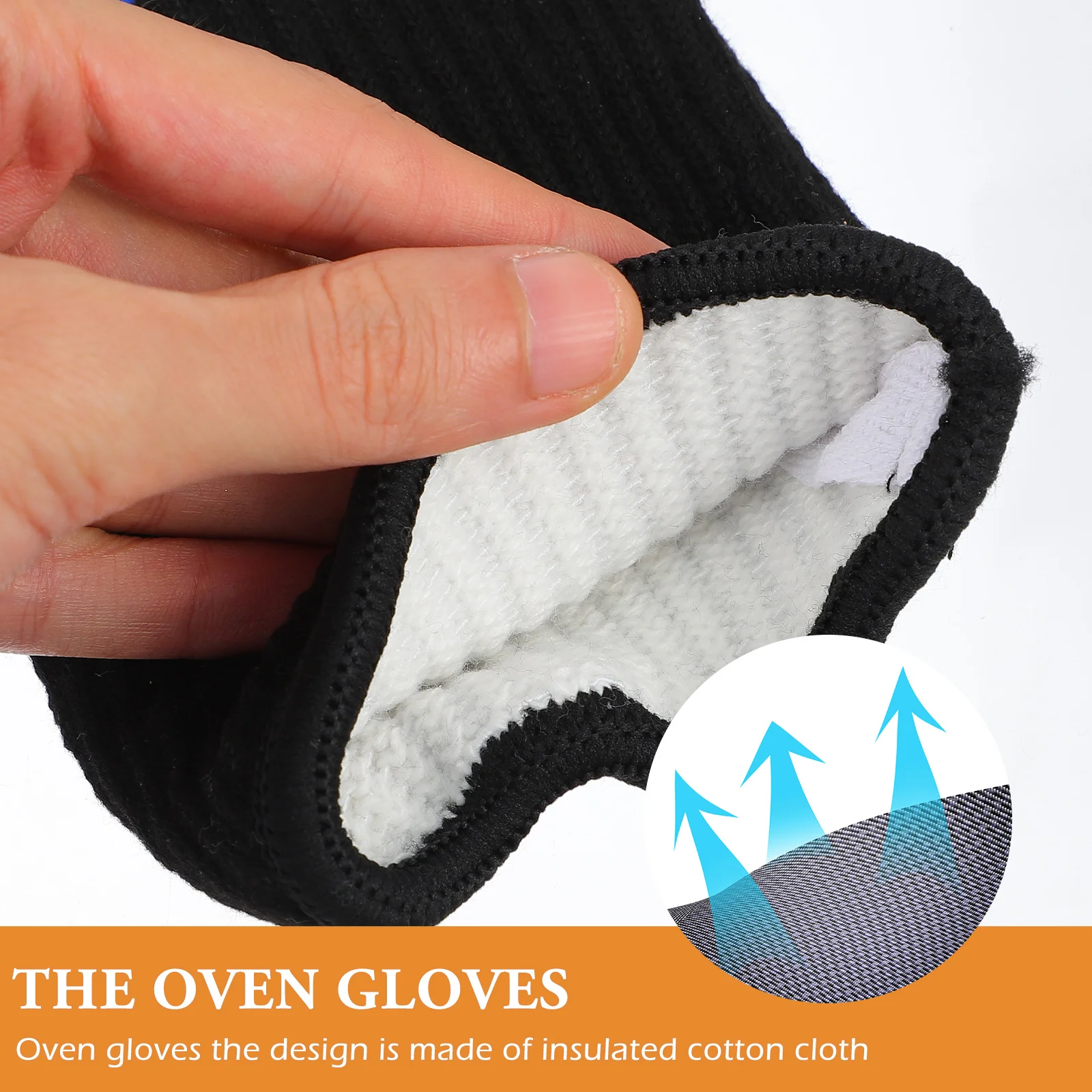 

Insulated Silicone Gloves Bbq Oven Kitchen for Cooking Thermal Mitts Heat Resistant Fireproof Grilling