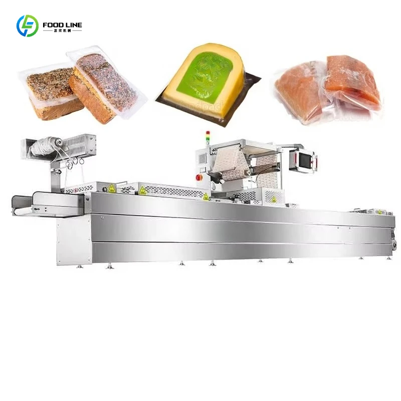 FL Thermoforming Sealing Machine for Noodles Pasta Automatic Tray Vacuum Packer Grain Food Equipment