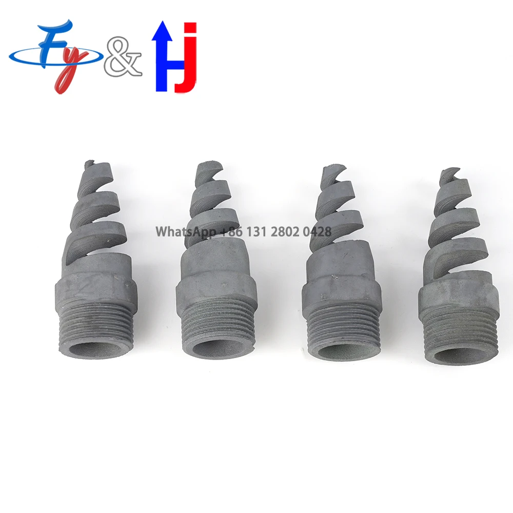 

Silicon carbide spiral nozzle desulfurization nozzle solid cone nozzle resistant to high temperature and corrosion