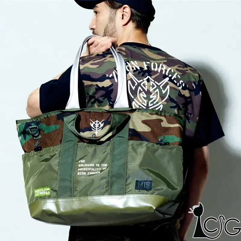 애니메이션 모바일 슈트 건담 코스프레 MS 나일론 배낭 학생 학교 가방 캐주얼 패션 어깨 가방 메신저 가방 핸드백