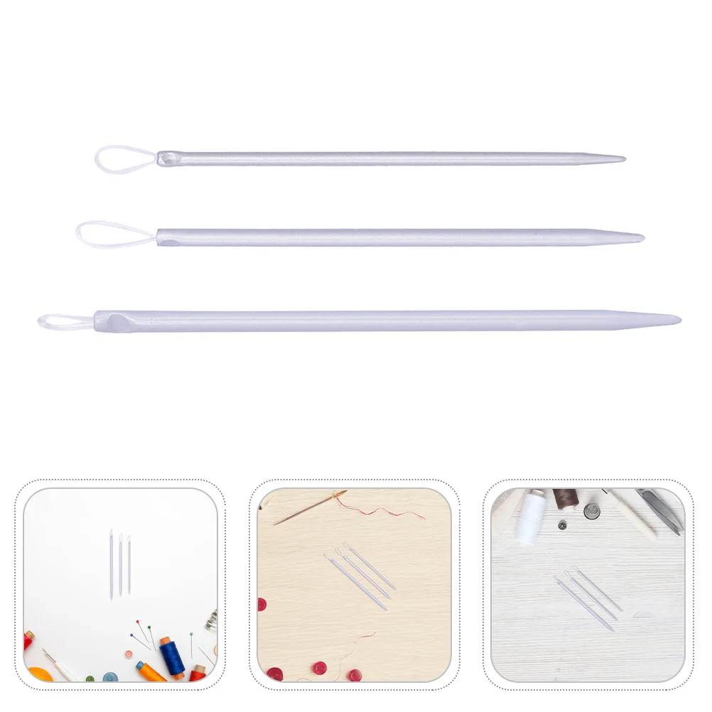 

12Pcs Plastic Knitting Needle Threaders for Hand Sewing Crochet Weaving Yarn Knitting Supplies Crafting Kit Sewing Accessories