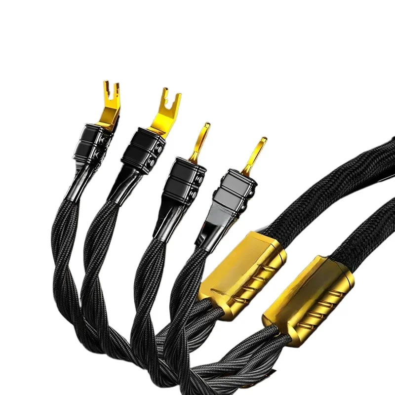 Single crystal copper 10 square tellurium copper head HIFI audiophile amplifier speaker wire