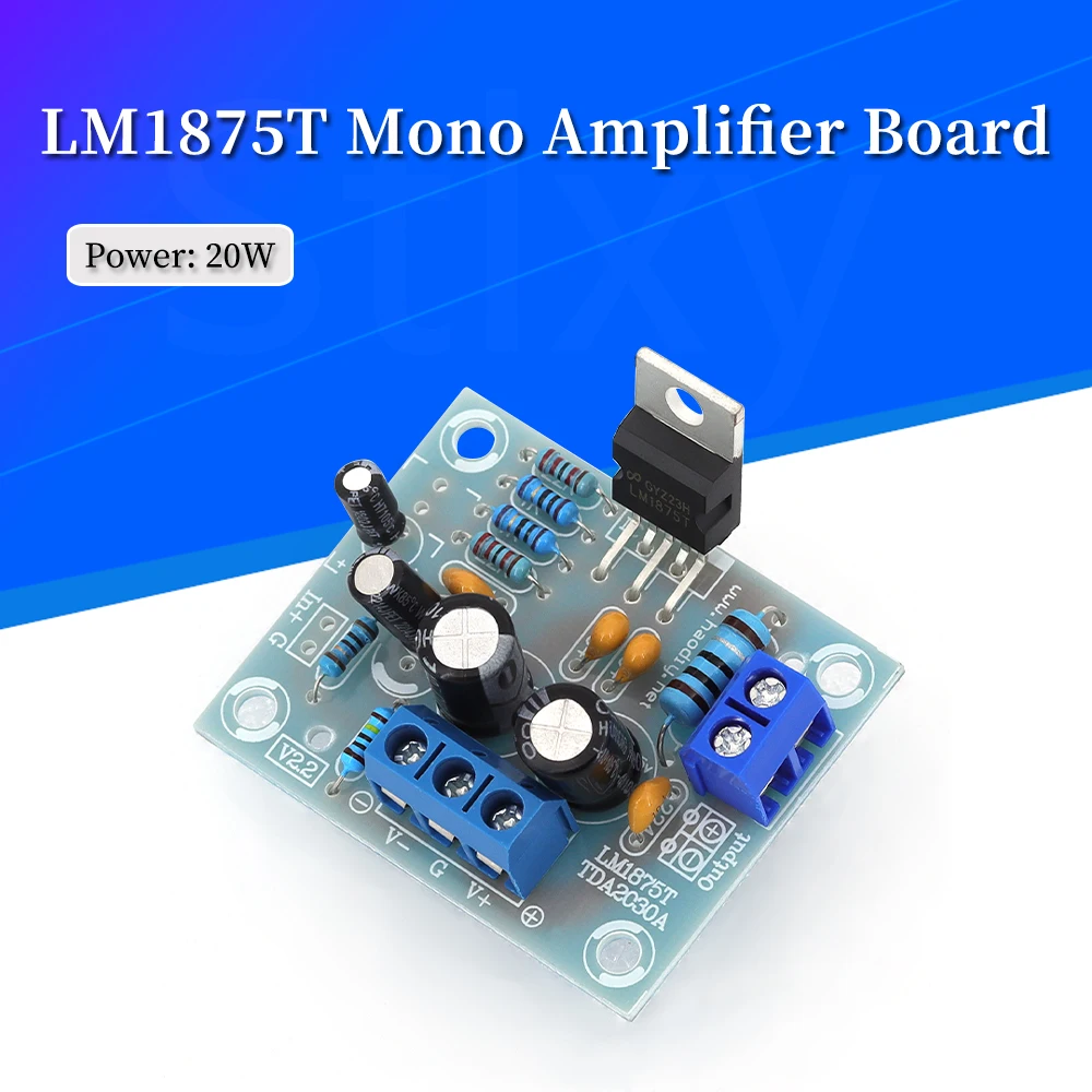 LM1875T Mono Amplifier Board 20W High Temperature Speaker Amplifier Machine Manufacturing DIY Kit PCB Welding Practice