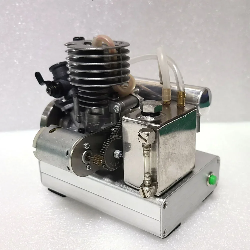 Gasoline Engine Model 12V  DIY Modified Version 2-stroke Metal Engine Suitable for Remote Control Car Model Ship Model Toys