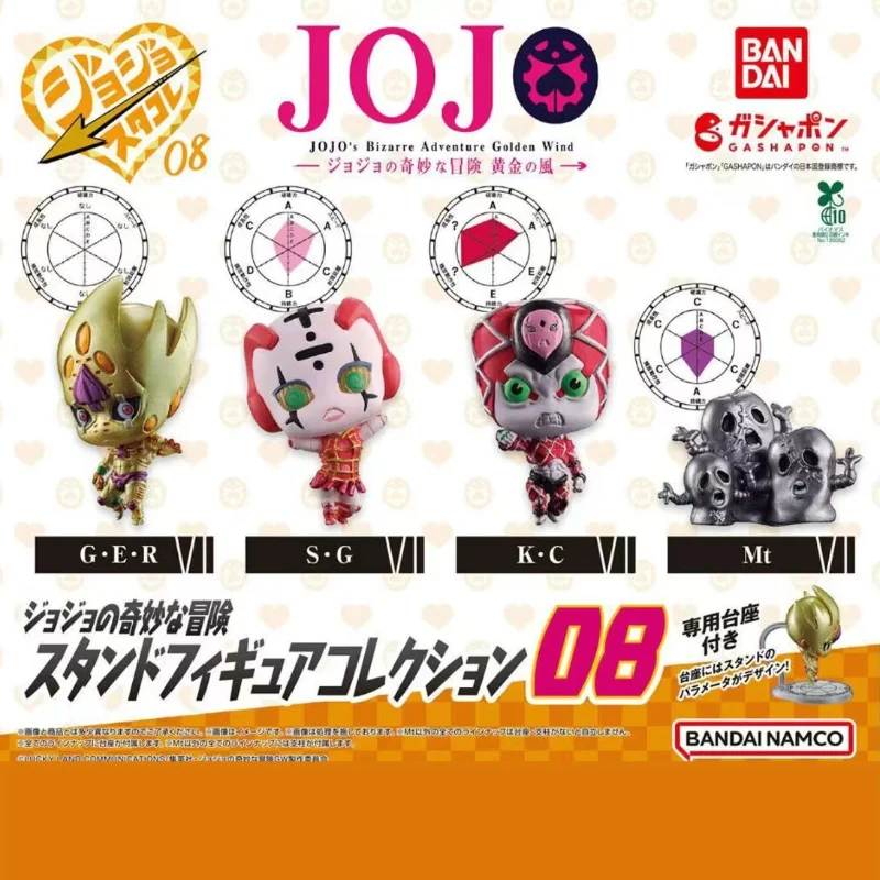 Bandai JoJo's Bizarre Adventure Golden Wind 1/12 PVC Figure Set