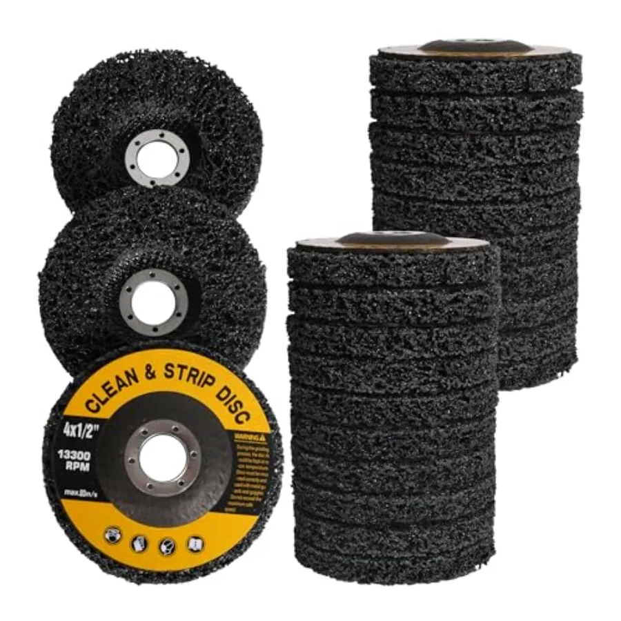 

20 Pack 4.5 inch Strip Discs for Angle Grinder Wire Stripping Wheel Paint Remover for Metal Surfaces Abrasive Wheels Grinding D