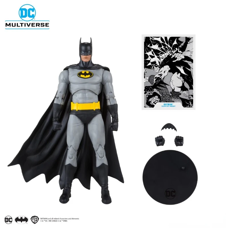 【Spot】McFarland DC Knightfall Black and Grey Muted Batman 7 Inch 1/12 Dolls Movable Action Figure Models Multiverse Toys Gifts