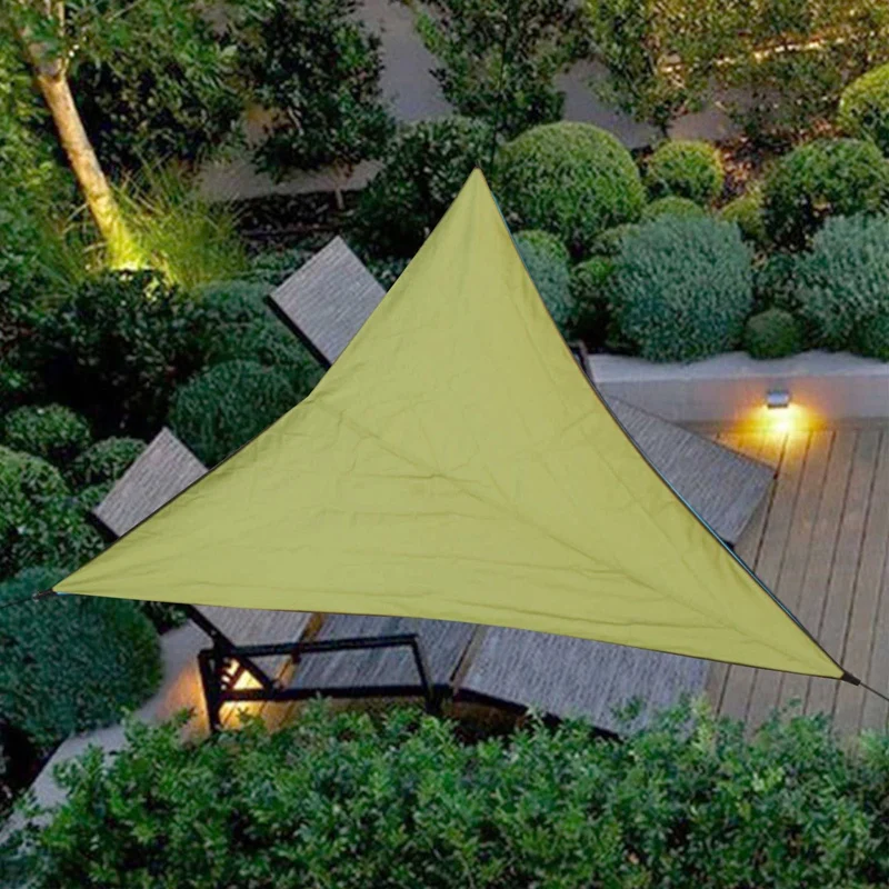 3X3X3M Waterproof Triple-Cornered Sun Shelter Awning Parasol Outdoor Canopy Garden Patio Shade Sail Cloth