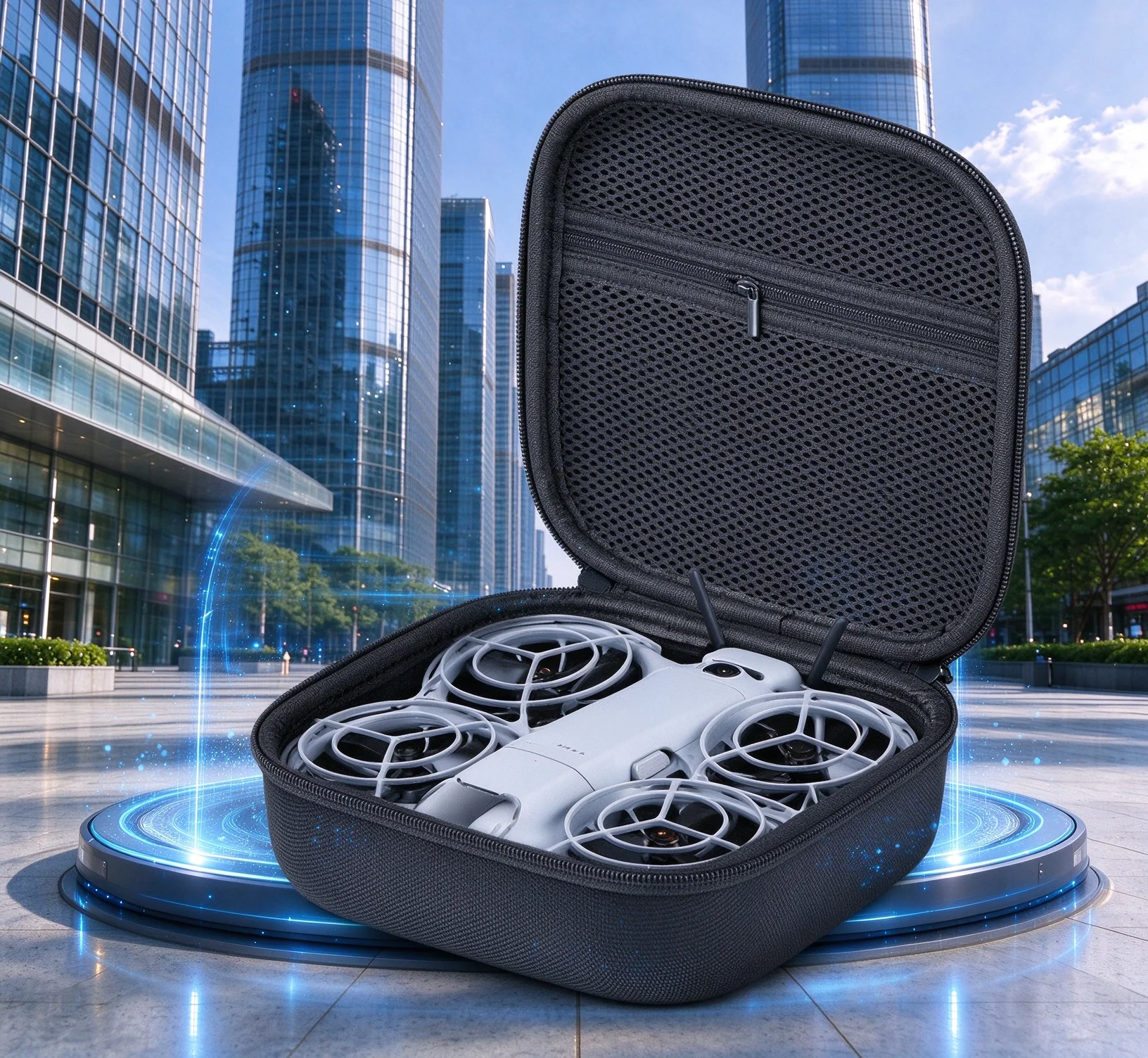 Case For DJI (Neo 2) Independent Divided Compartment Stores Aircraft And Peripherals Separately Stops Accessory Abrasion On Main