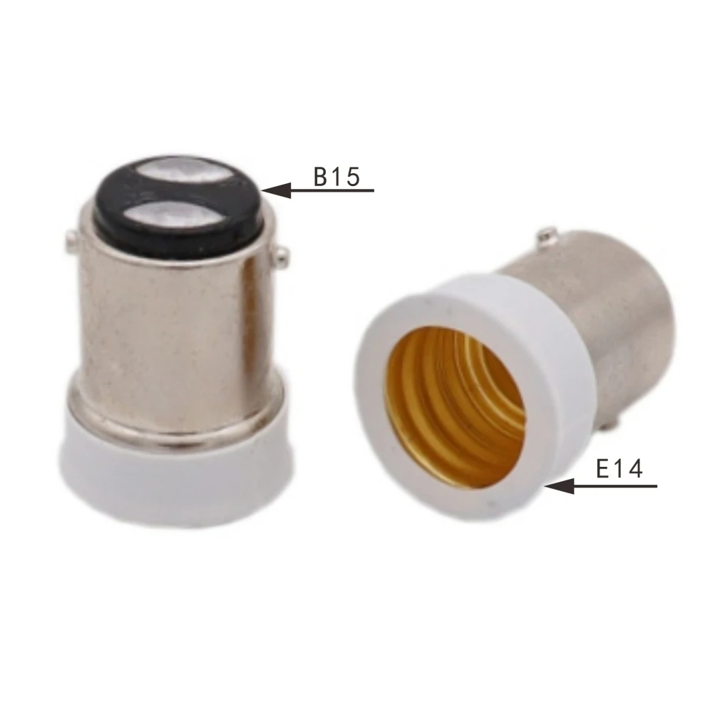 

FREE SHIPPING BA15D to E14 Base Light Lamp Bulb Holder Copper Adapter Socket Converter