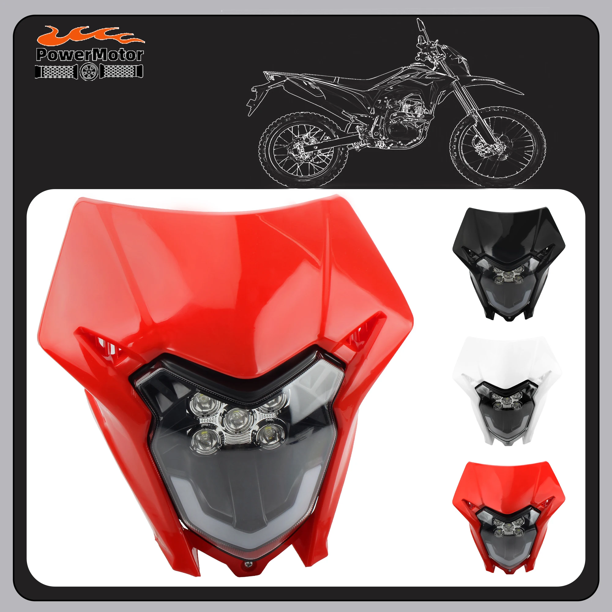 Motorcycle Led Head…