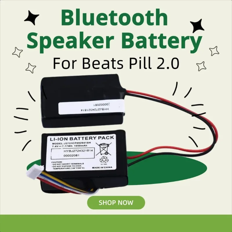 

7.4V 1050mAh J272 ICP092941SH Bluetooth Speaker Battery for Beats Pill 2.0
