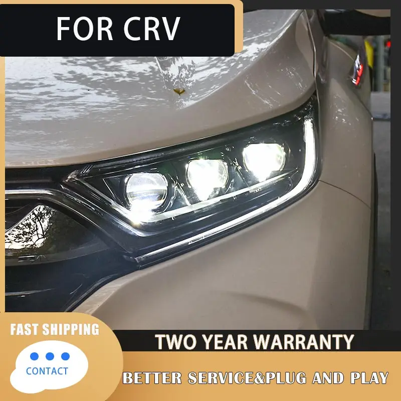 Car Styling For Honda CRV headlight 2017 2018 2019 2020 For CRV LED head lamp ALL LED DRL Bi-Xenon lens Dynamic turn signal