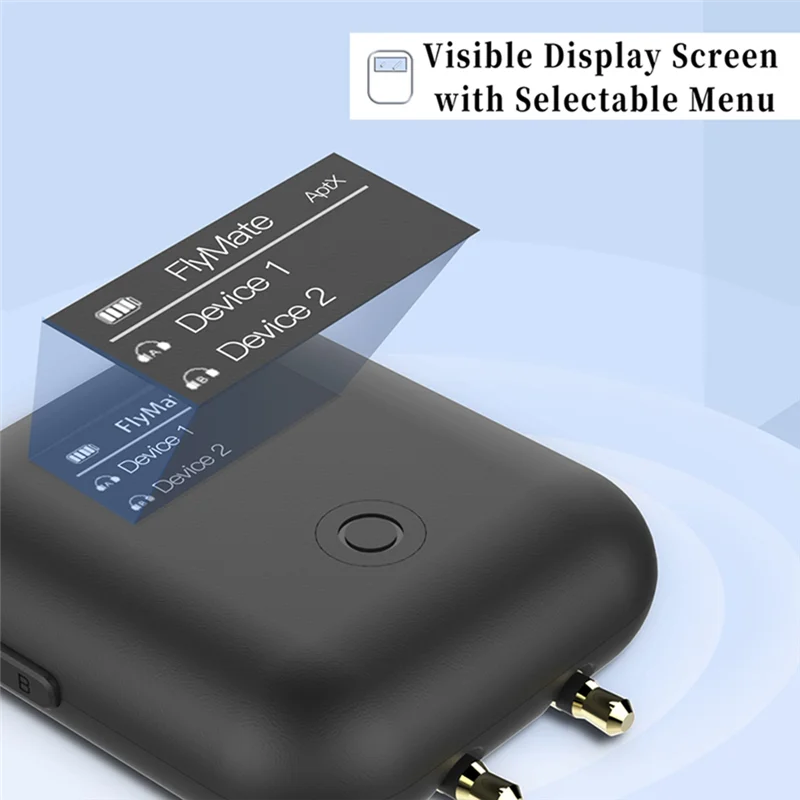 

AA60-3.5 Mmjack Audio Adapter Dongle Aircraft Dedicated Bluetooth Transmitter Aptx HD Transmitter