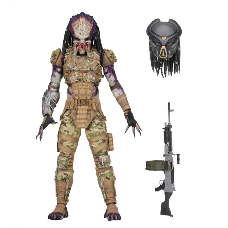 NECA Alien Vs. Predator 2018 Movie Version of The Iron Blood Corps Messengers Camouflage Model Mobile Doll Hand Collection Hobby