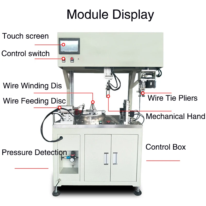 Automatic Winding Machine - Smart Input For Start Point & Width, Versatile Coiling Circular Coiling Machine