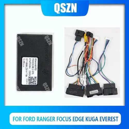 Android Canbus box Hiworld FDF2 adaptador para Ford Ranger Focus Edge Kuga Everest arnés Cable de alimentación radio de coche