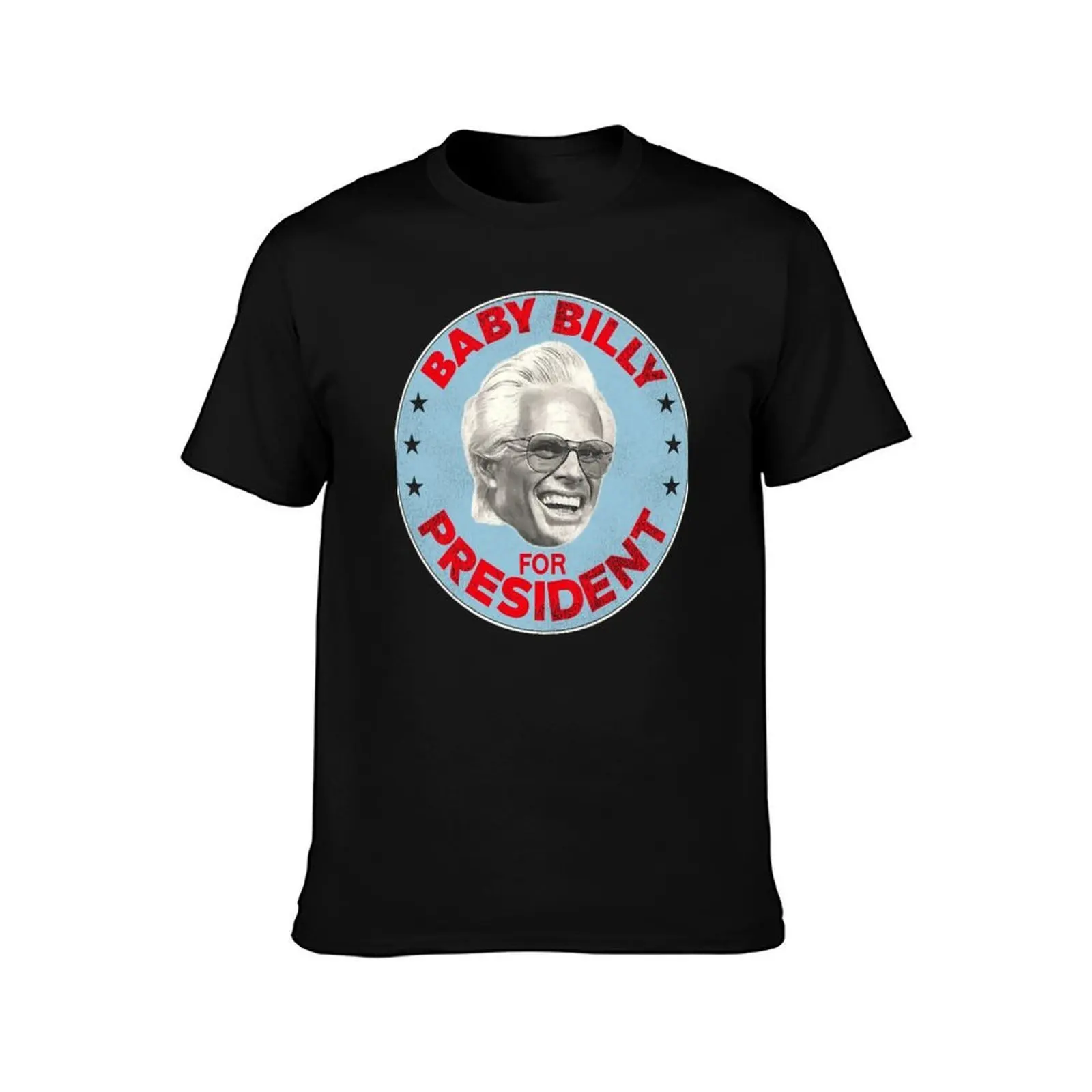 Baby Billy For President T-Shirt, Summer Casual Cotton Tee, Oversized Streetwear Tops, Vintage Graphic Print, Unisex Men Women
