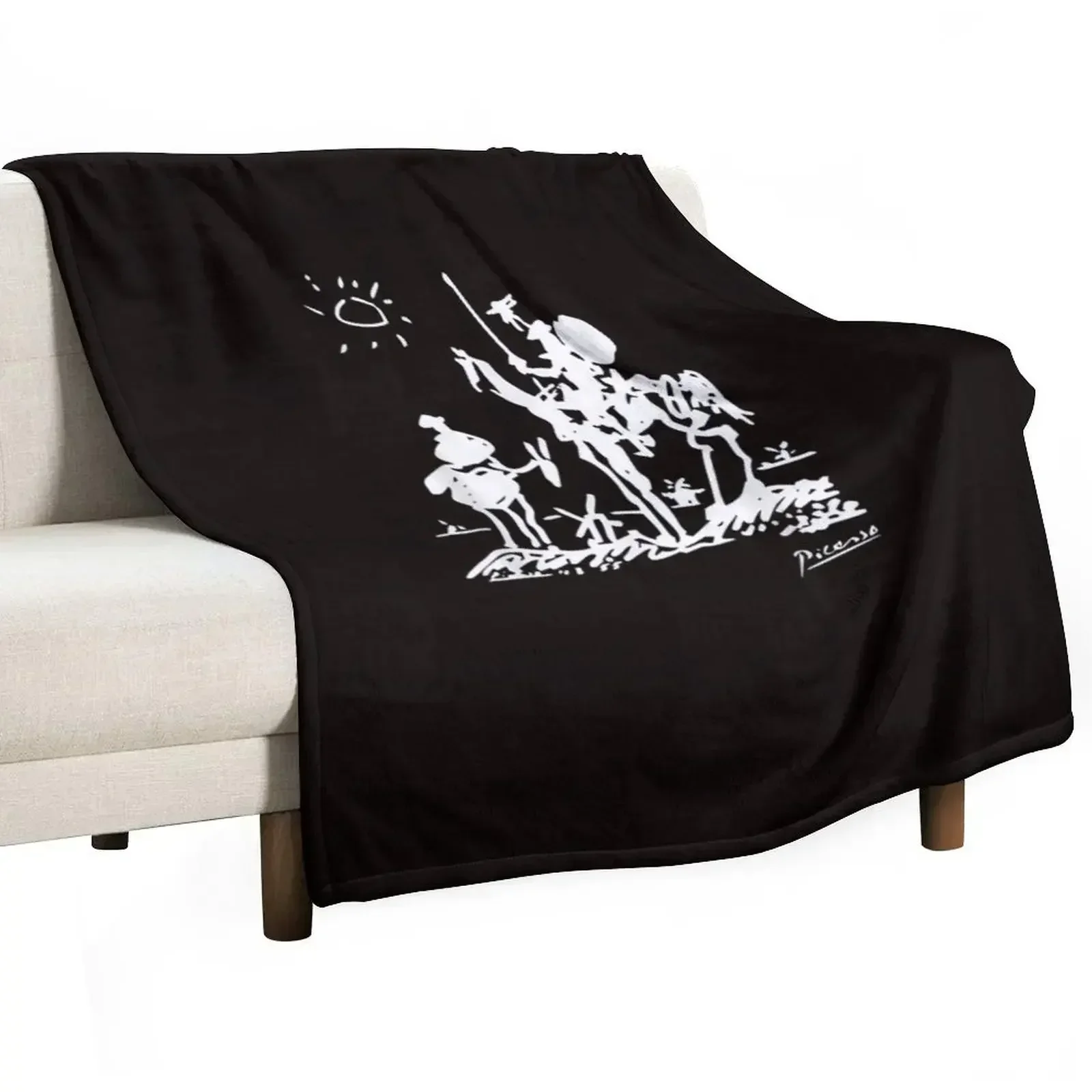 

Don Quixote Artwork Throw Blanket Decoratives Fashion Sofas cosplay anime Moving Blankets