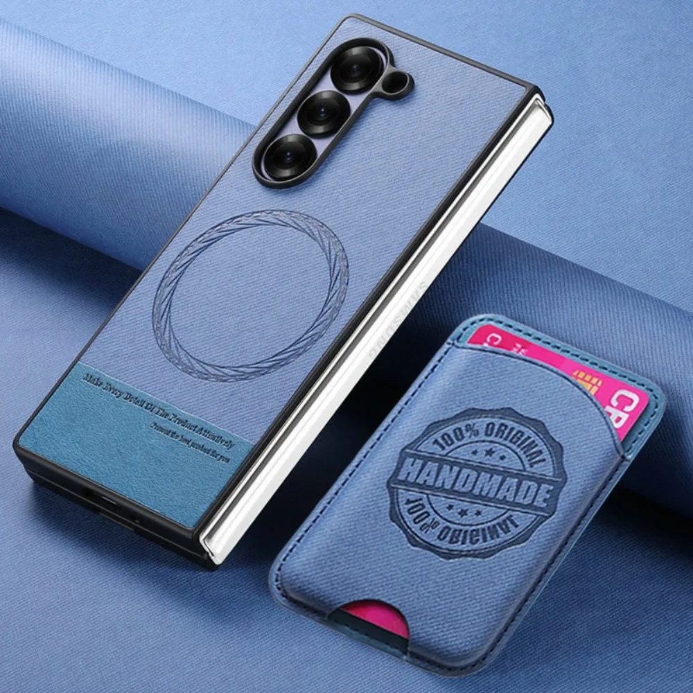 

2In1 Detachable Leather Card Magnet Back Case for Samsung Galaxy Z Fold 7 5G 2025 Luxury Cover Phone Z Fold7 Fold 6 5 4 3 Funda