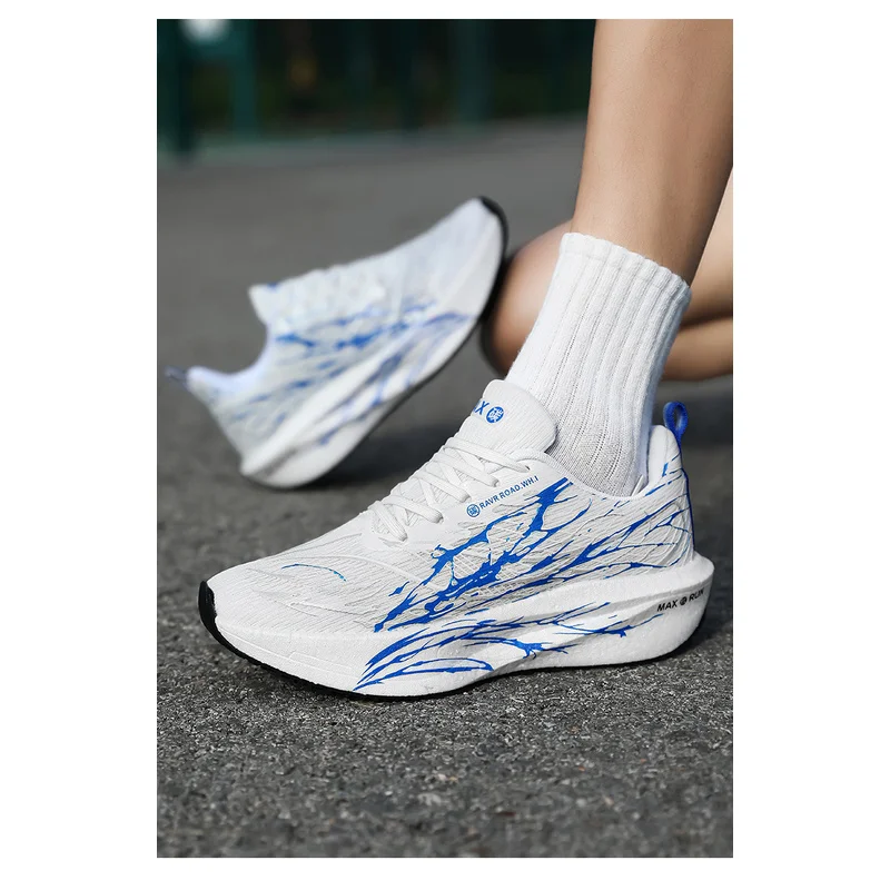 Unisex Running Shoes for Men Women, Breathable Mesh Sneakers, Lightweight Cushioned Anti-Slip Athletic Jogging Shoes