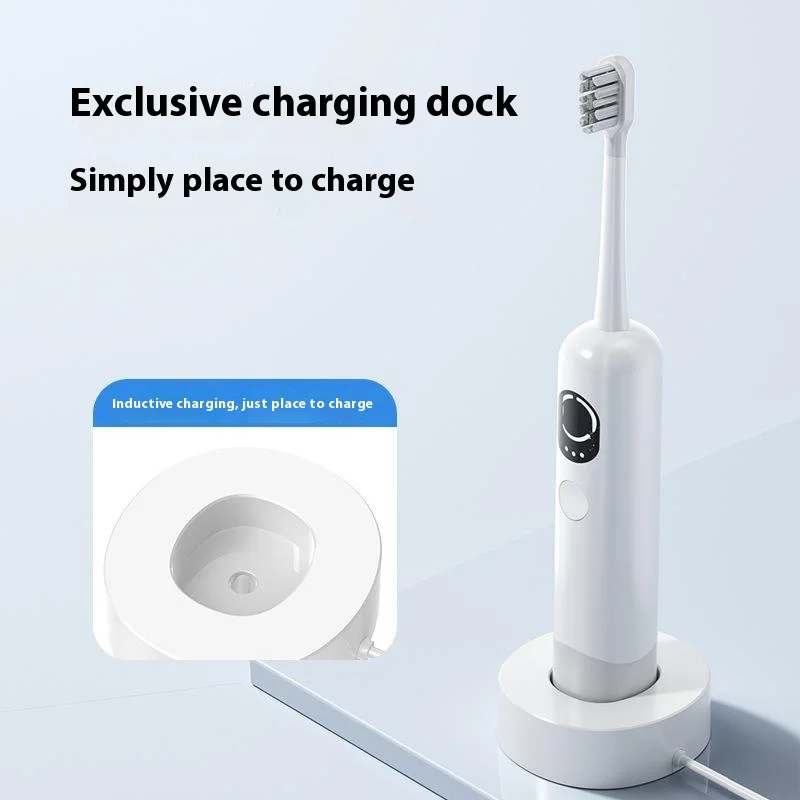 New Electric Toothbrush Charging Replacement Head Universal Soft Bristles for Men and Women Couples Fully Automatic Smart Gift