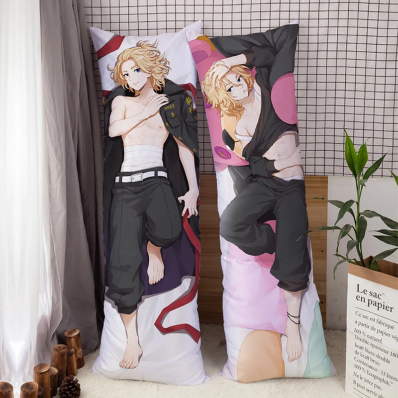 Tokyo Revengers Dakimakura Baji Keisuke Manjiro Sano Cosplay Character Pillowcase Hugging Body Pillow Pillows Otaku Pilow Cover