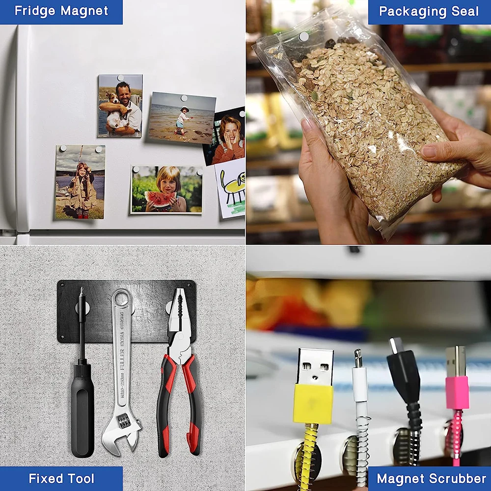 Strong Round Magnets for Fridge, DIY Projects, Science & Office Use Refrigerator Magnet 16x3mm