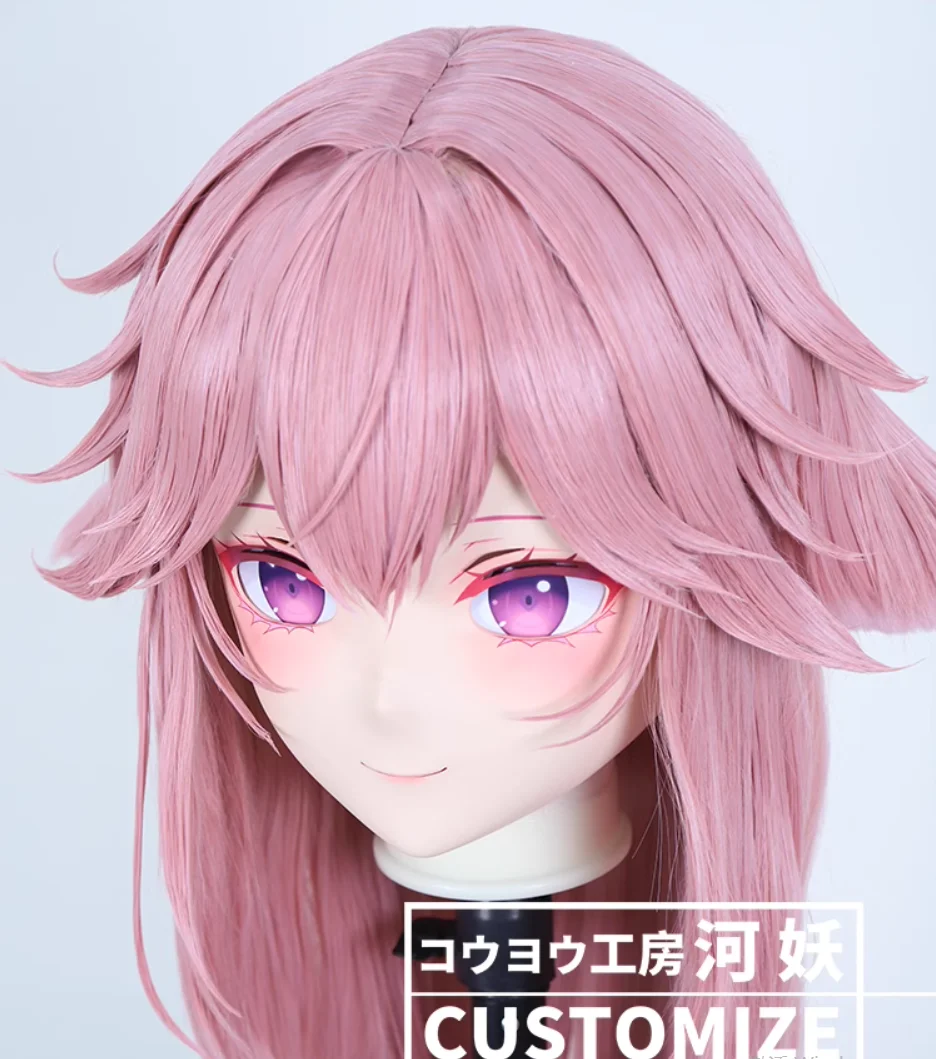 コスプレ用レジンヘッドプロテクションマスク,バックシェル付き,カスタム,日本のキャラクター,アニメのロールプレイング,クロスオーバードレス,C-10158