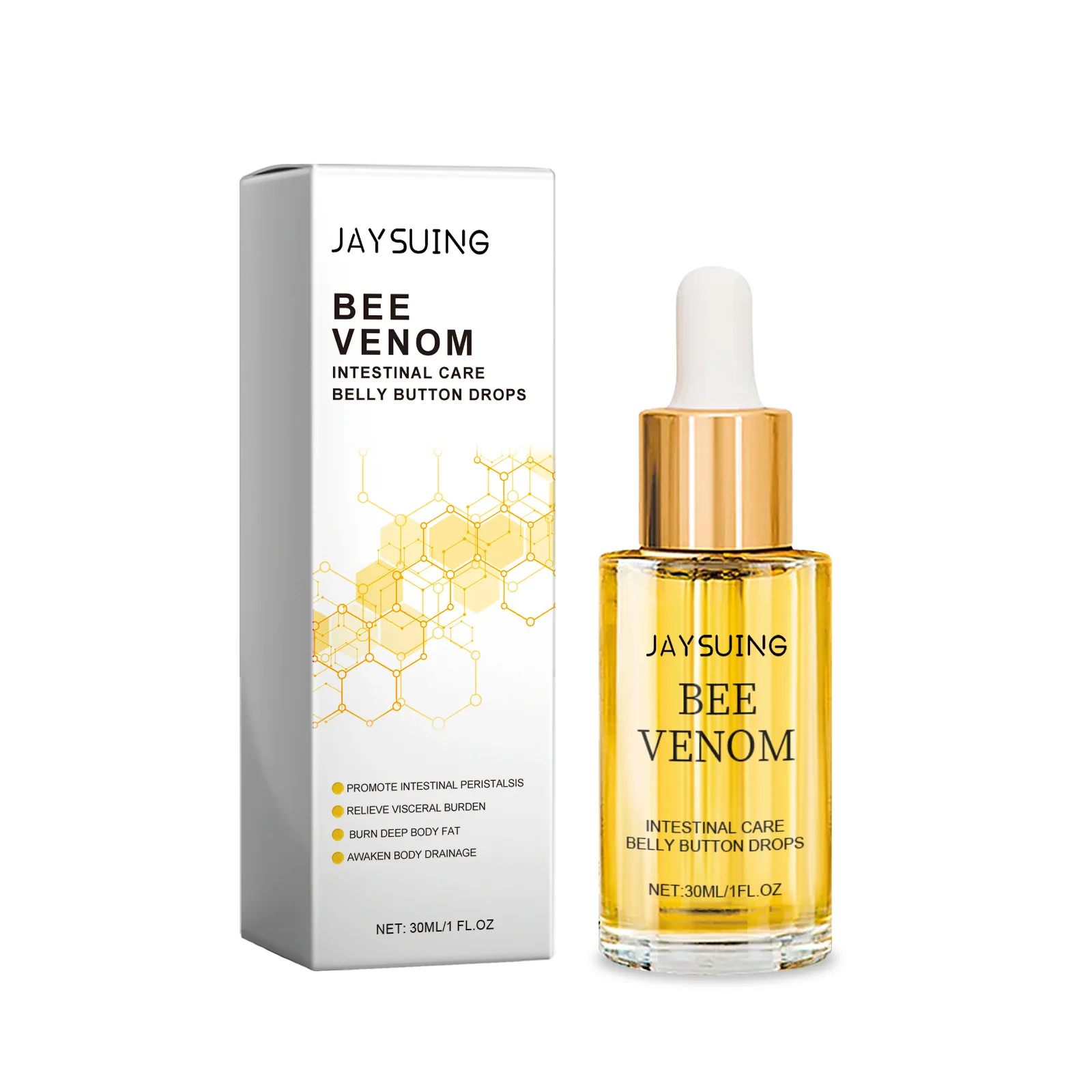 Bee Venom Body Essence Belly Buttom Sli-mming Lift Firming Deeply Moisturizing Skin Rejuvenation Fat Bu-rning Tightening Serum