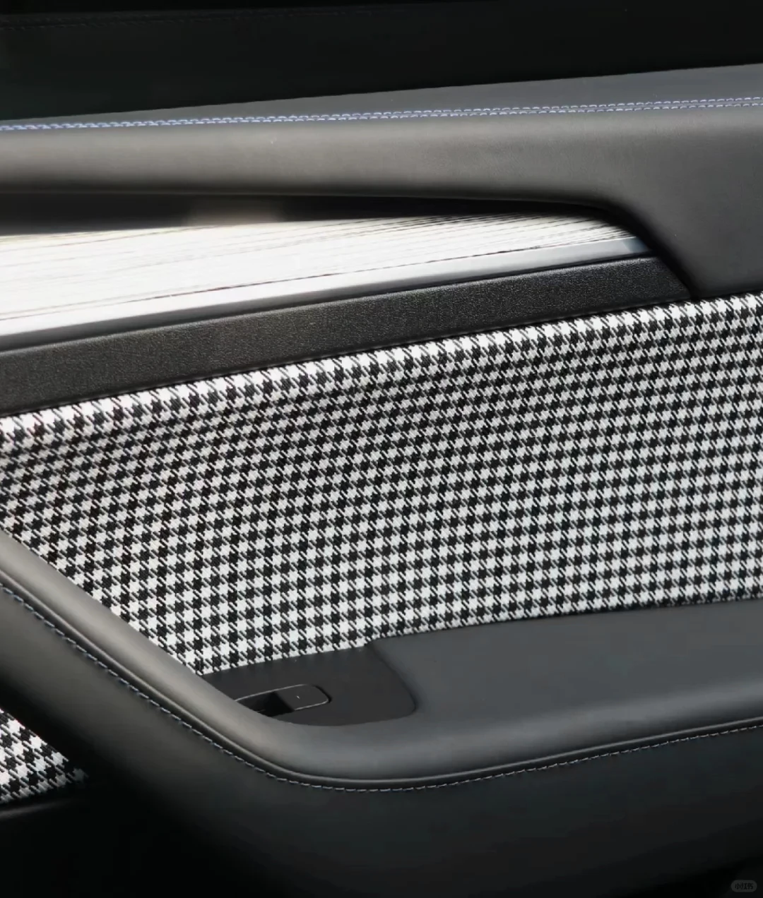1pcs Houndstooth High Quality Cotton Linen Seats Fabric Car Seat Cover Headliner Door Panel Cloth 100CM x150CM