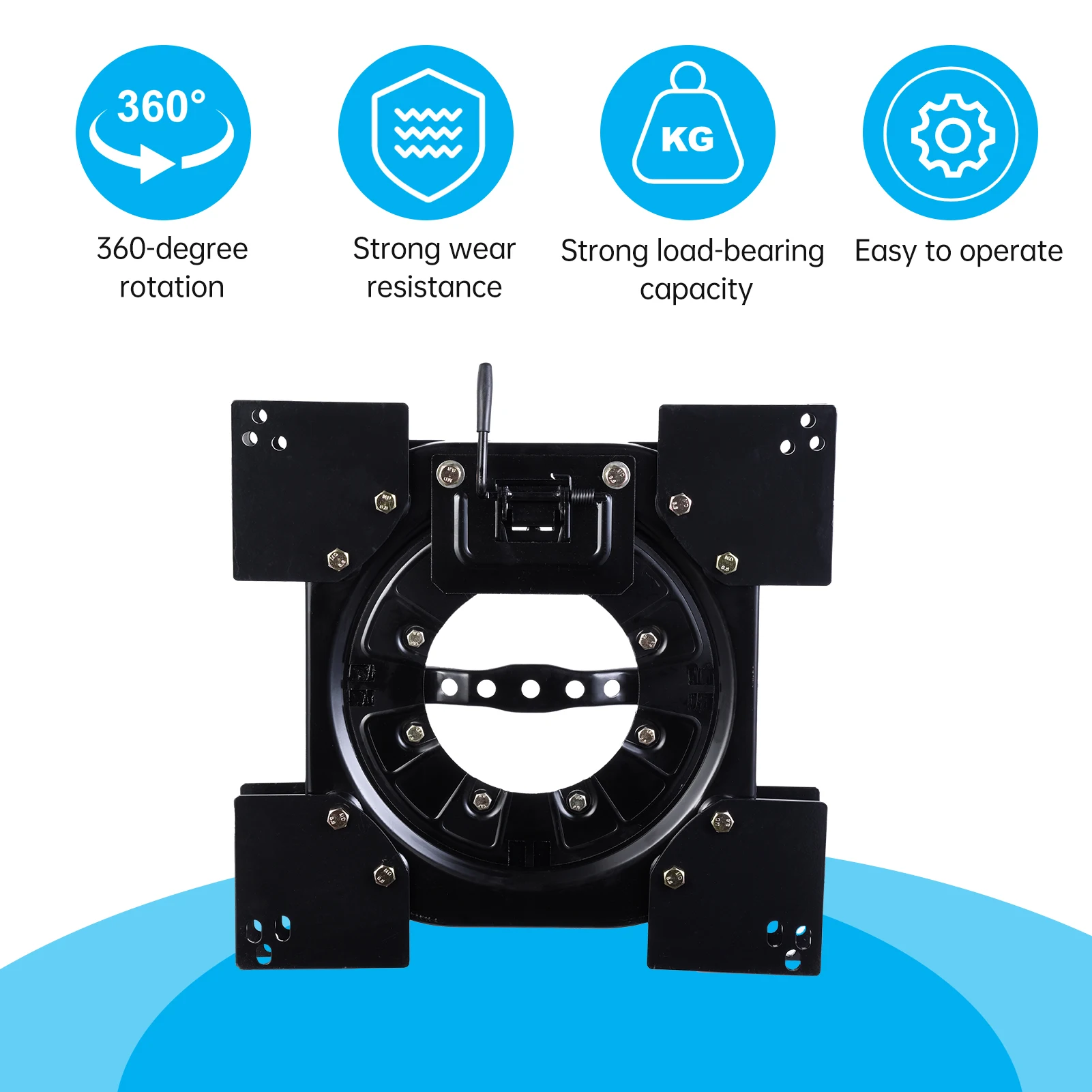 รถหมุนที่นั่ง Van ฐานหมุนรถที่นั่ง 360 ที่นั่งฐานหมุนแผ่นเหล็ก Fit สําหรับ RV Commercial Vehicle,วิศวกรรมยานพาหนะ