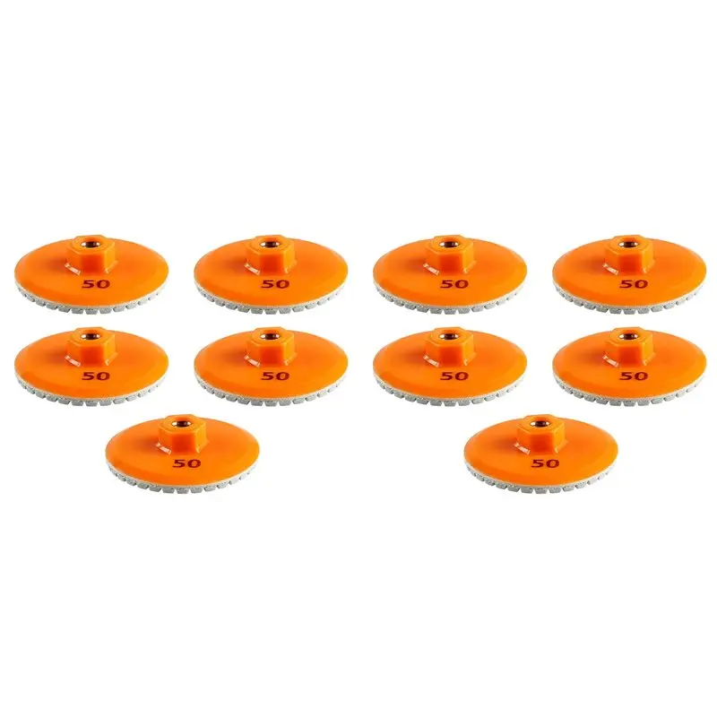

【HAPPY】10PC 80Mm M10 Angle Grinder Tile Trimming Polishing Disc Dry Polishing Marble Porcelain Chamfering Grinding Edge