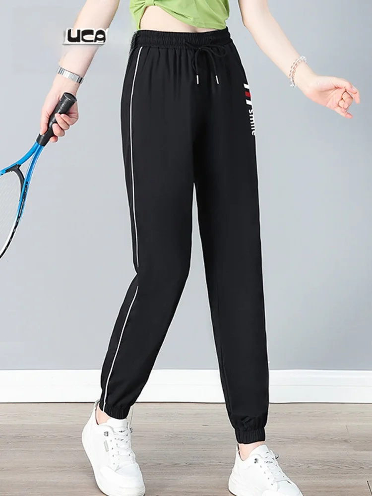 Spodnie sportowe damskie TUCANO Ice Silk Qui Dry, nowość na lato 2025, cienkie, modne, luźne, uniwersalne, codzienne spodnie damskie.