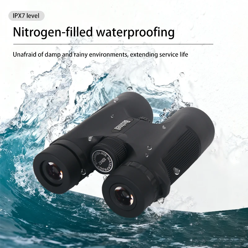 Nuevo Binoculares profesionales 10x42 con alta definición, gran aumento, capacidades portátiles de visualización y caza al aire libre