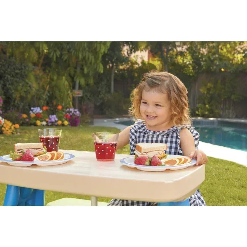 Easy Store kinderpicknicktafel met parasol, vanaf 2 jaar