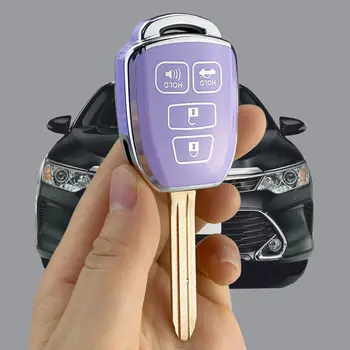 Kryt klíčenky kompatibilní s Toyota Highlander Camry RAV4 Corolla Tacoma Avalon Venza Yaris Příslušenství Shell 8 nejlepší prodej Pouzdro na klíčenku Toyota - №5