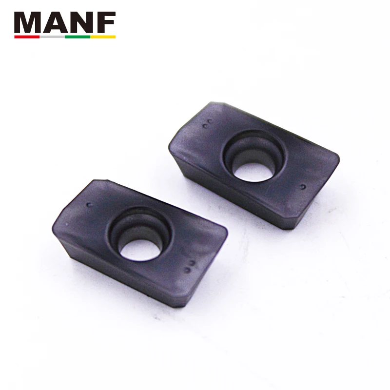 MANF 10Pcs APMT1135 APMT1604PDER Square Shoulder Milling Carbide Inserts High Hardness Machining Cutter Blade For RAP400R