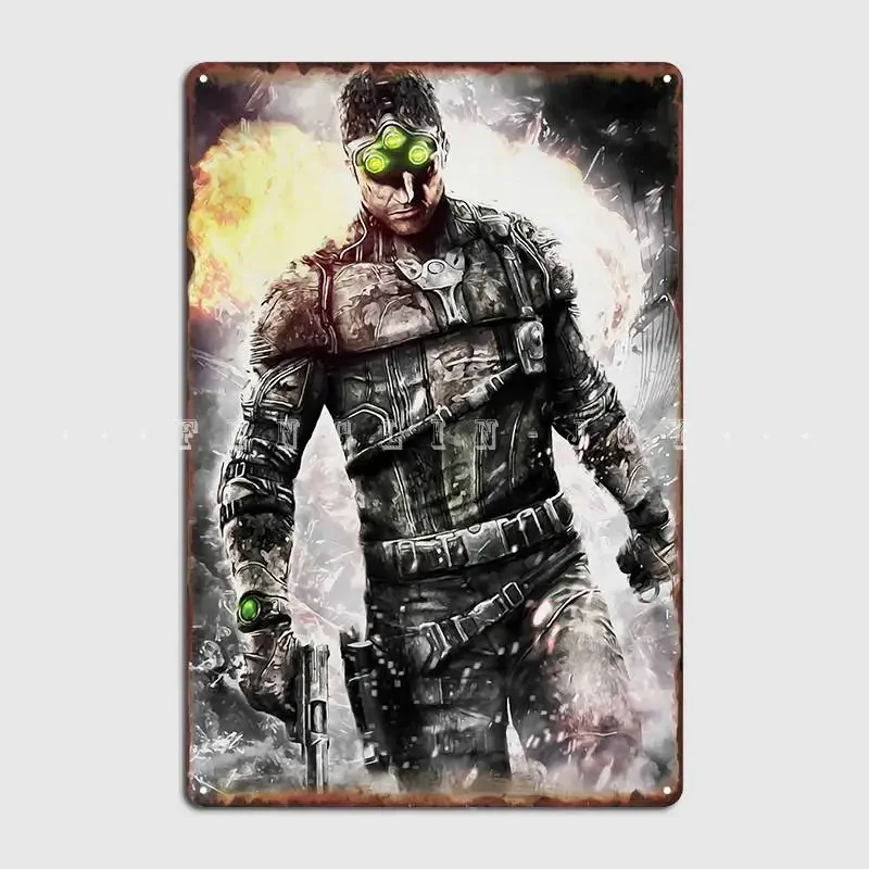 Splinter Cell Blacklist Sa Poster Metal Plaque Wall Mural Home Design Wall Decor Tin Sign Posters