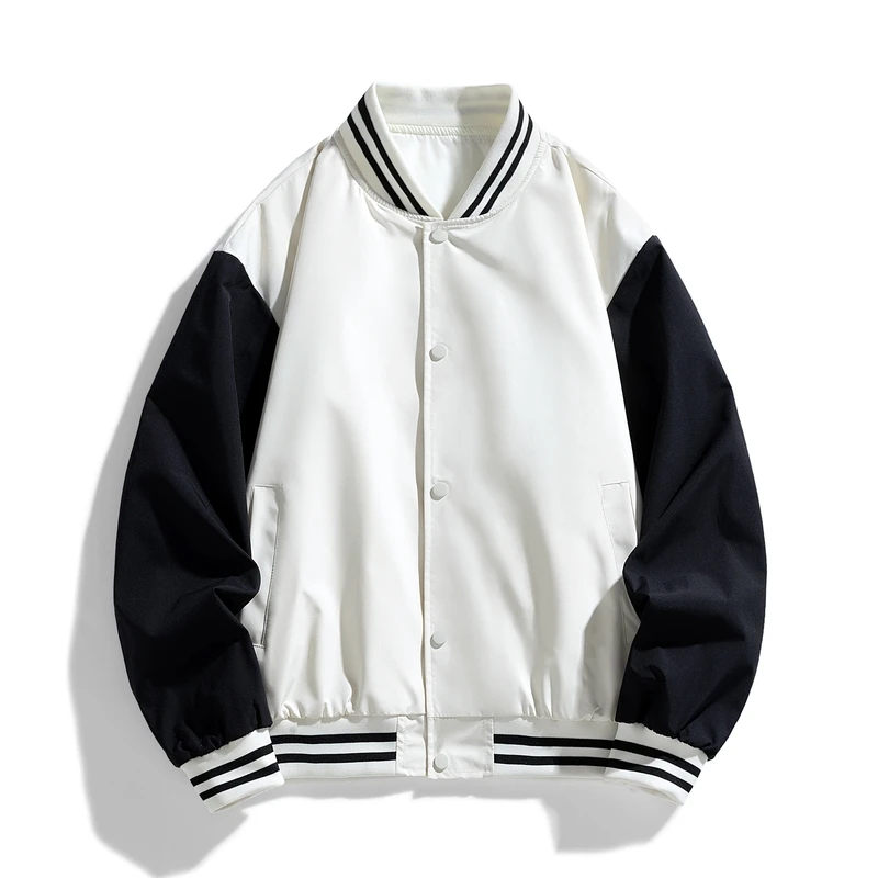 

Мужская бейсбольная форма, американская трендовая бейсбольная форма, универсальная повседневная мужская куртка High Street, контрастные цвета, простая