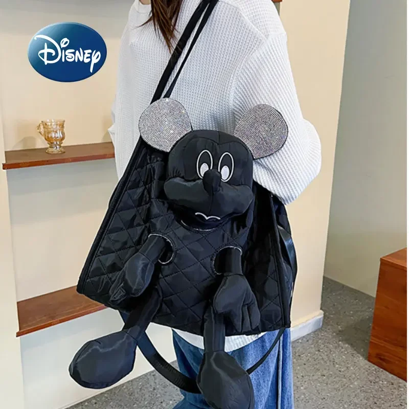 Disney Mickey New Women\'s Handbag Luxury Brand Fashion Women\'s Bag Large Capacity Cartoon Doll Large Capacity Travel Handbag