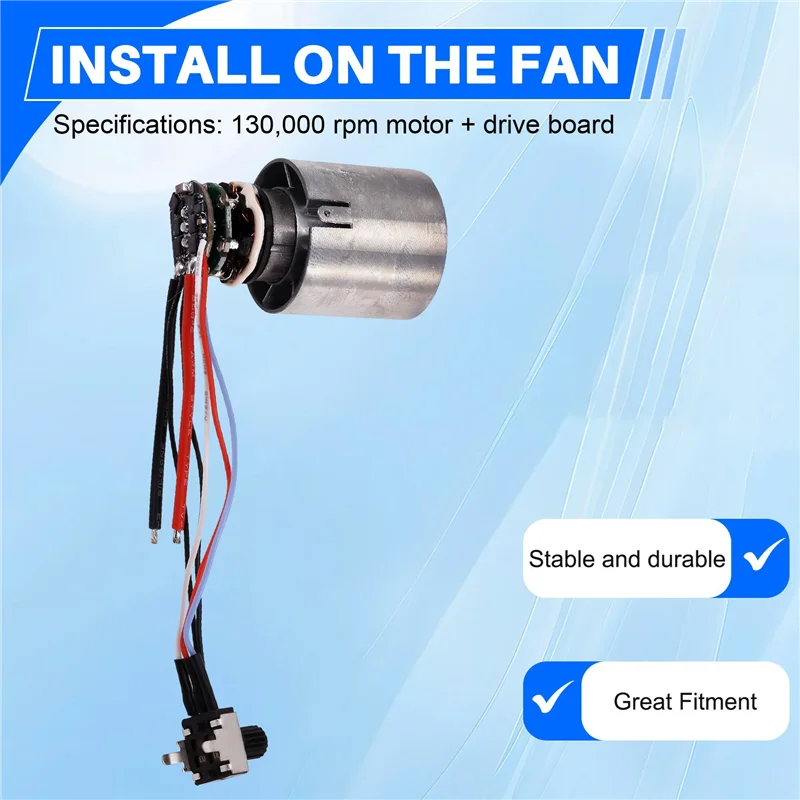 THIVN-2X 130000 RPM Brushless Motor Turbo Jet Fan Motor With Drive Board For Brushless Blower Violent Fan Brushless Motor