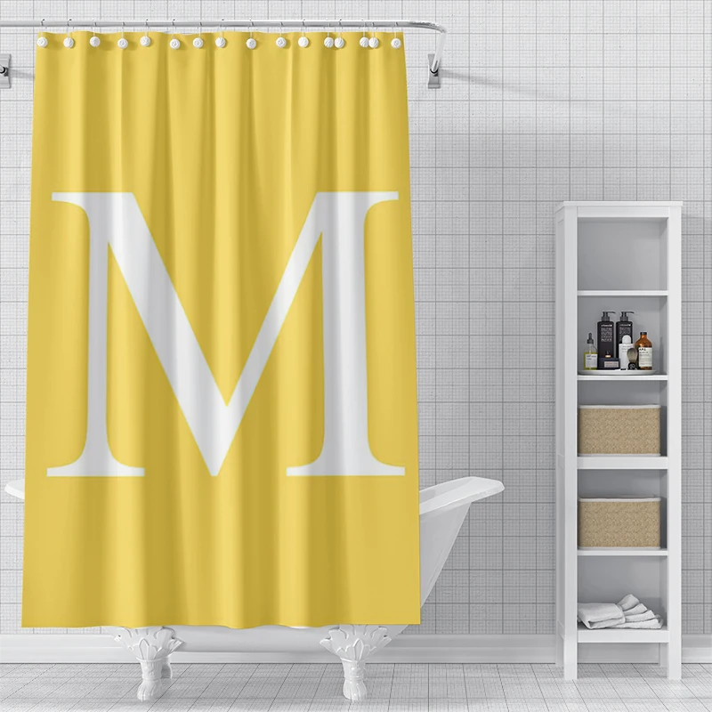 Home decor 26 letter shower curtains for bathroom waterproof fabric bathroom Curtains modern shower curtain 180x200 240x200